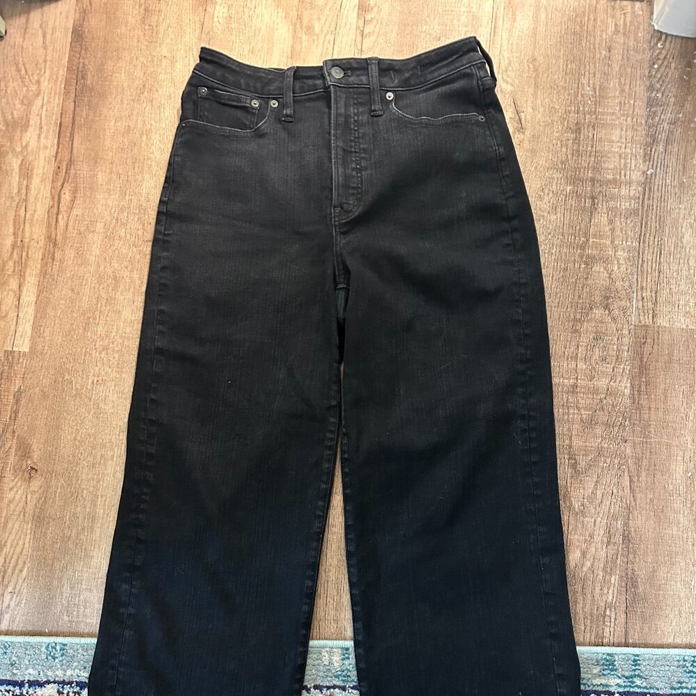 Madewell Black Curvy Perfect Vintage High-Rise Straight Leg Jeans | Size 29